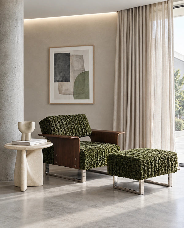 Fauteuil ancien avec accoudoir - vue 1
