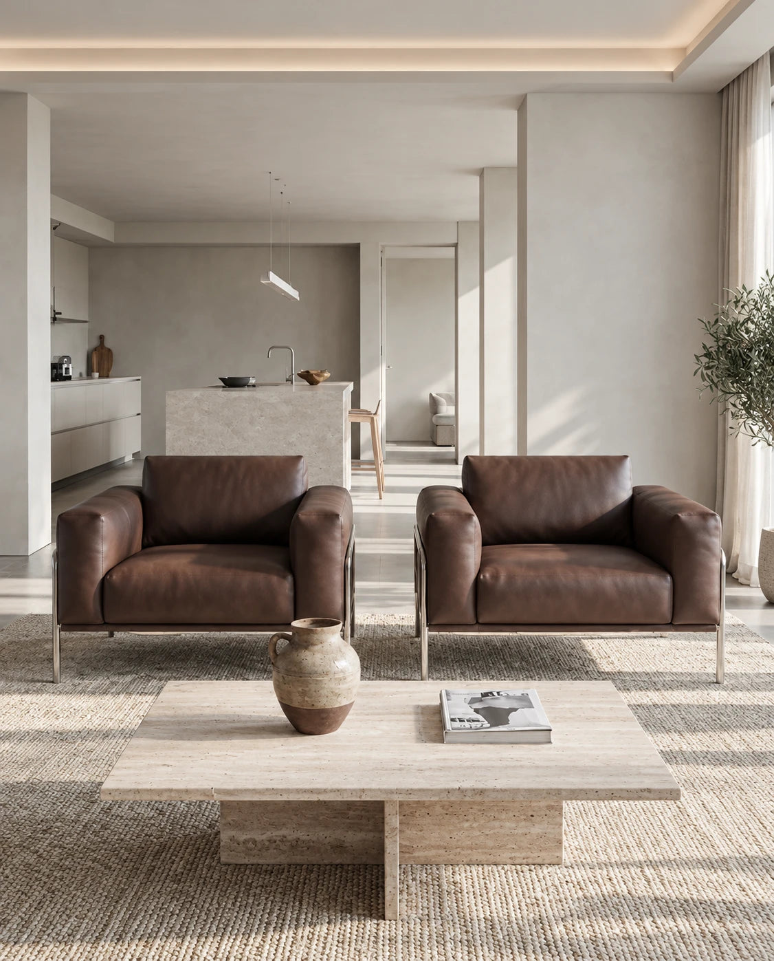 Fauteuil cuir design - vue 7