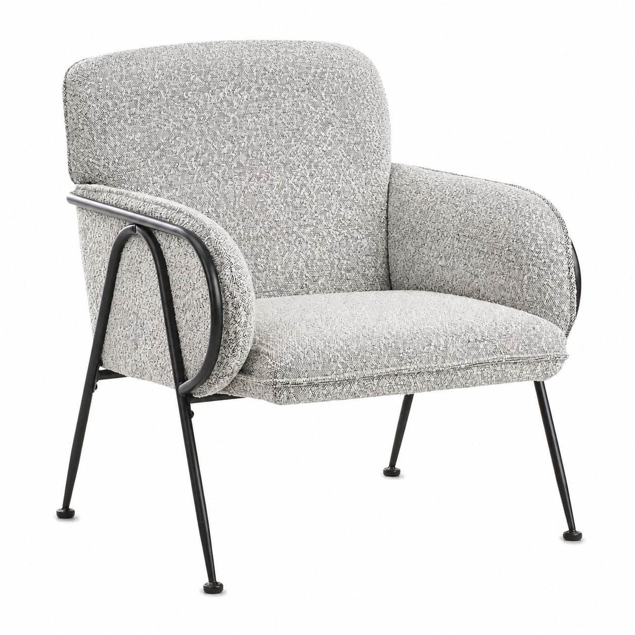 boucle accent armchair

