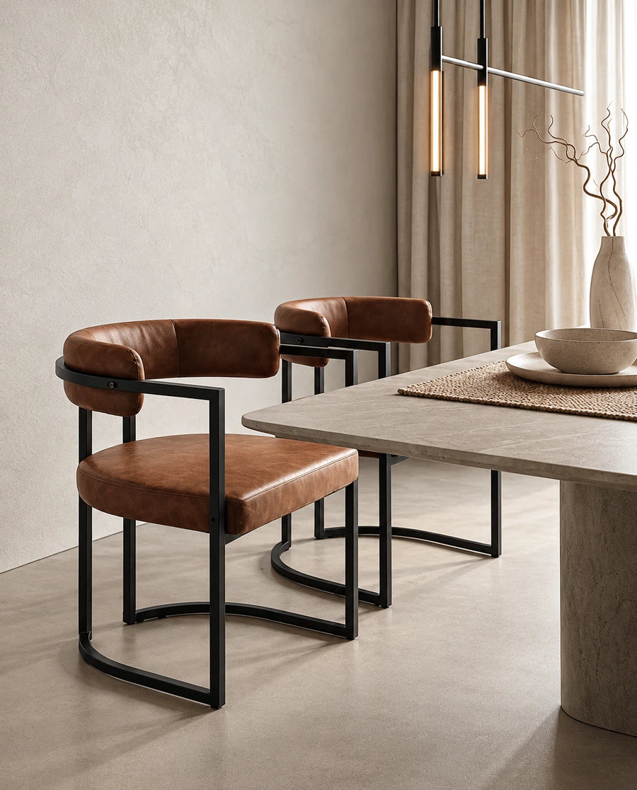 Chaise salle à manger cuir