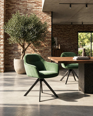 Chaise salle à manger velours
