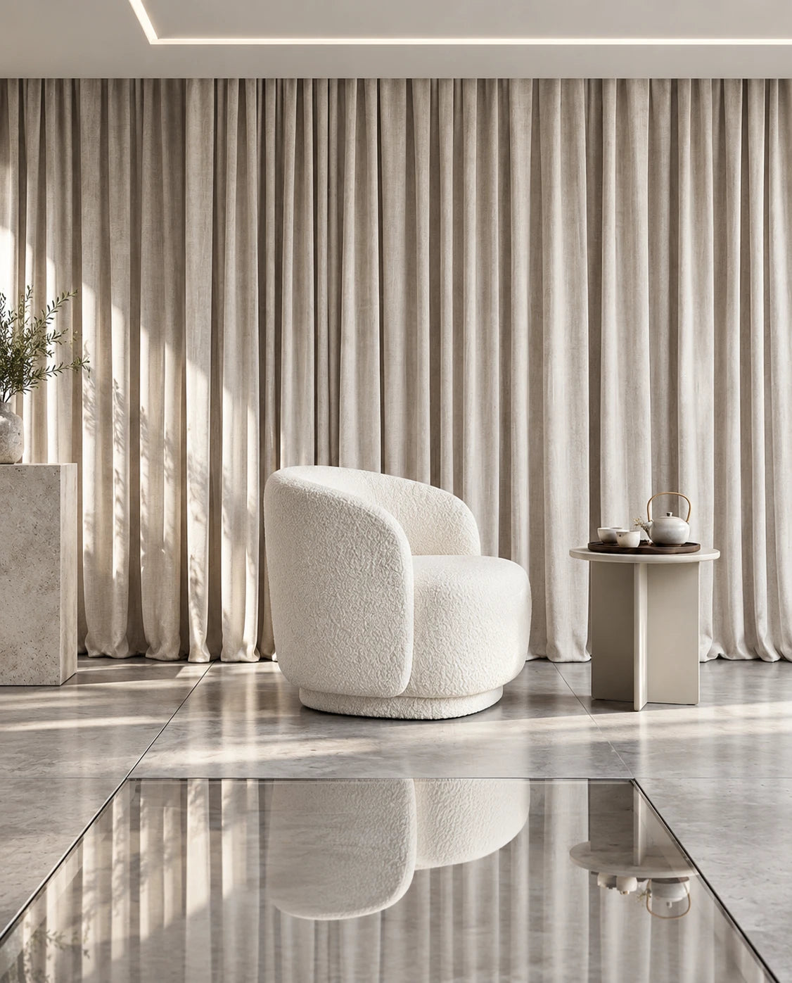 Fauteuil bouclé - vue 10