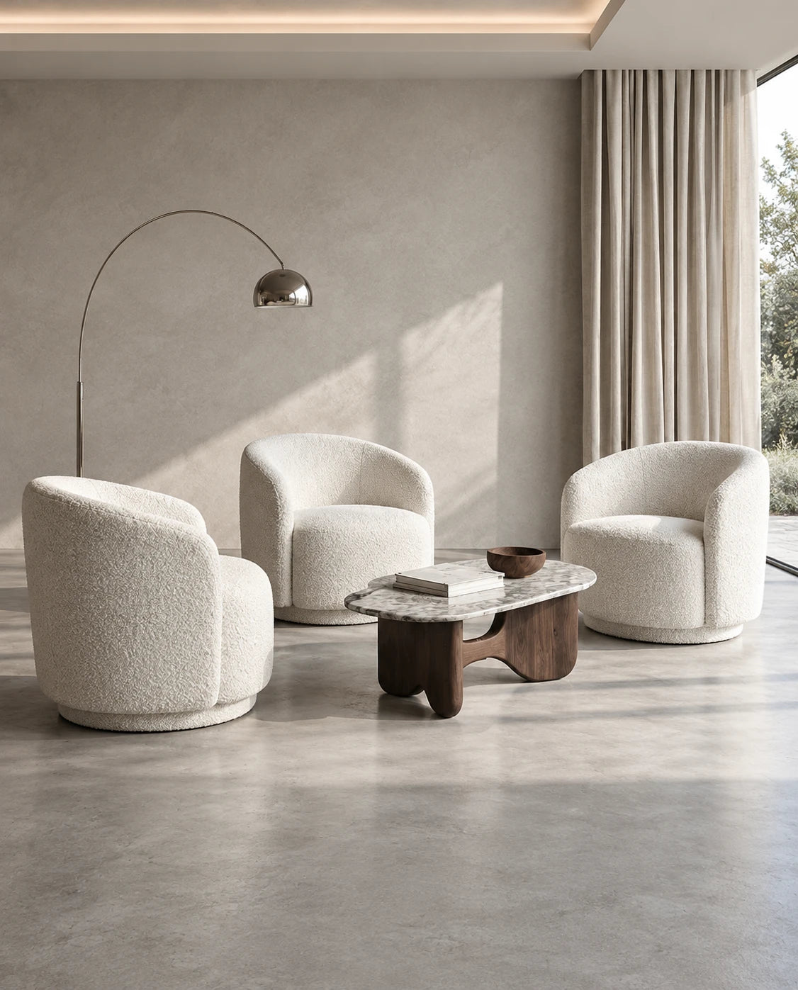 Fauteuil bouclé - vue 6