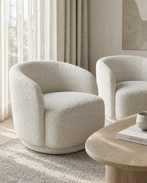 Fauteuil bouclé