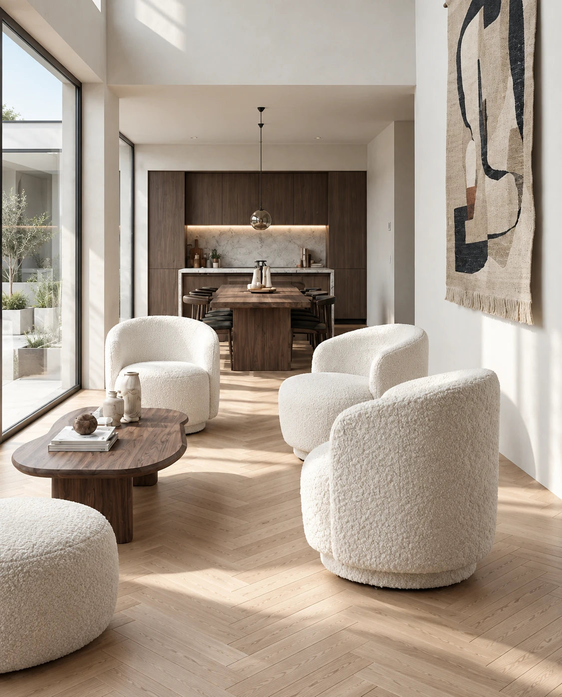 Fauteuil bouclé - vue 9