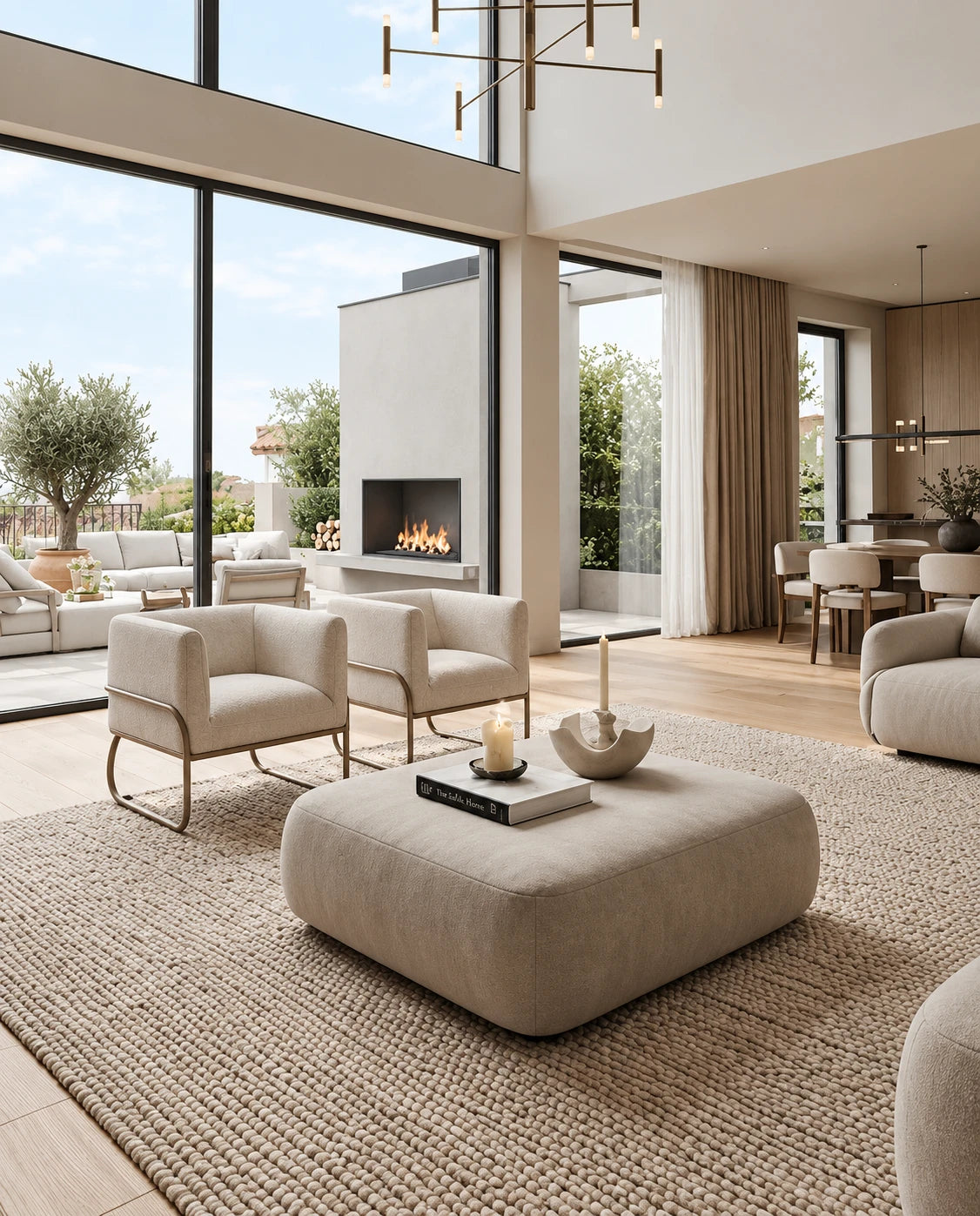 Fauteuil crème - vue 5