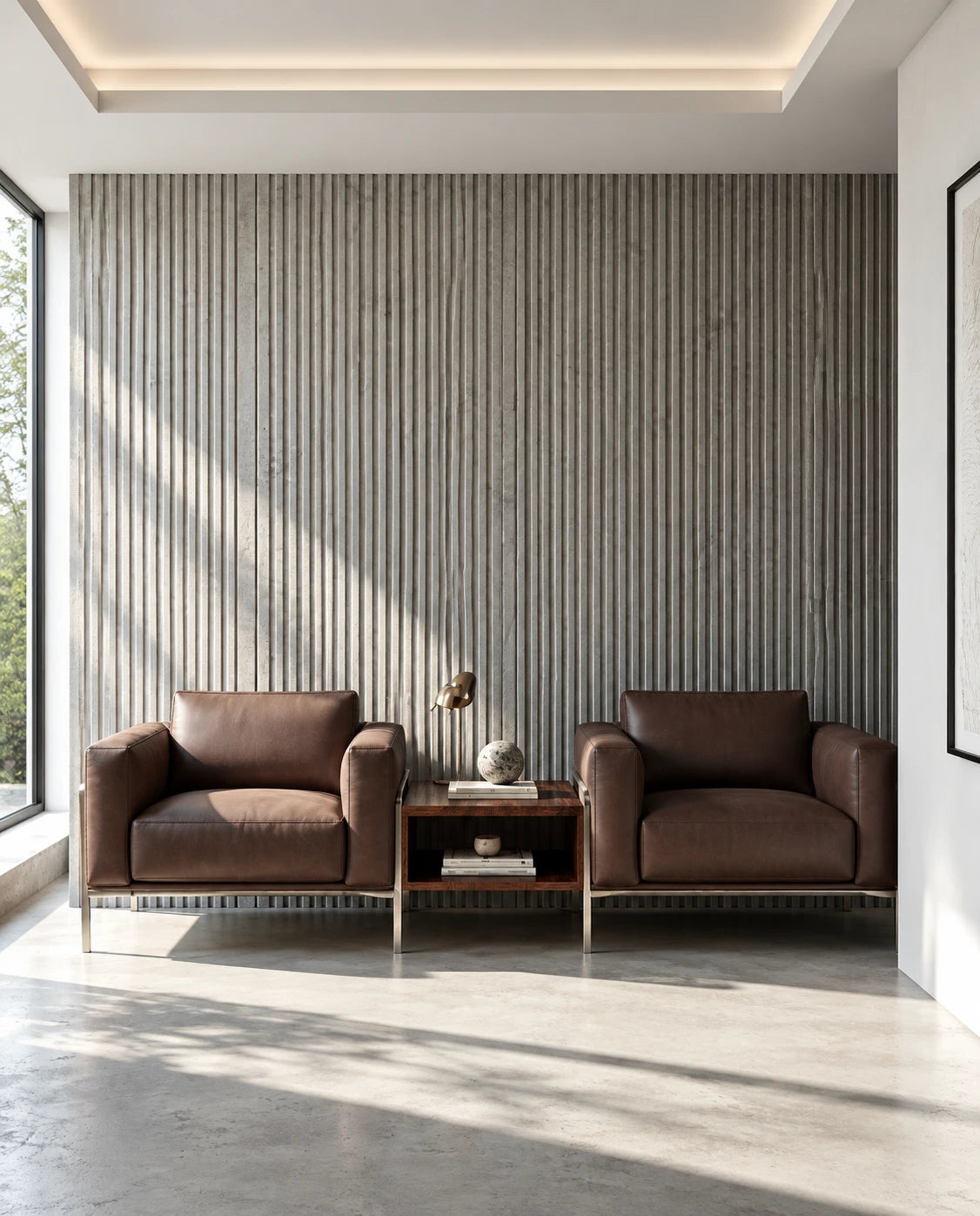 Fauteuil cuir design - vue 12