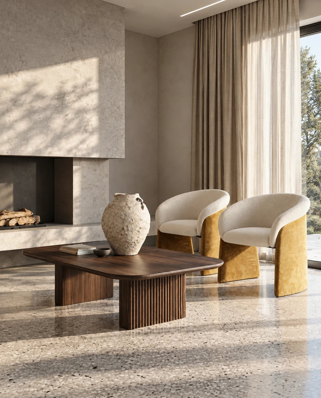 Fauteuil ocre - vue 12