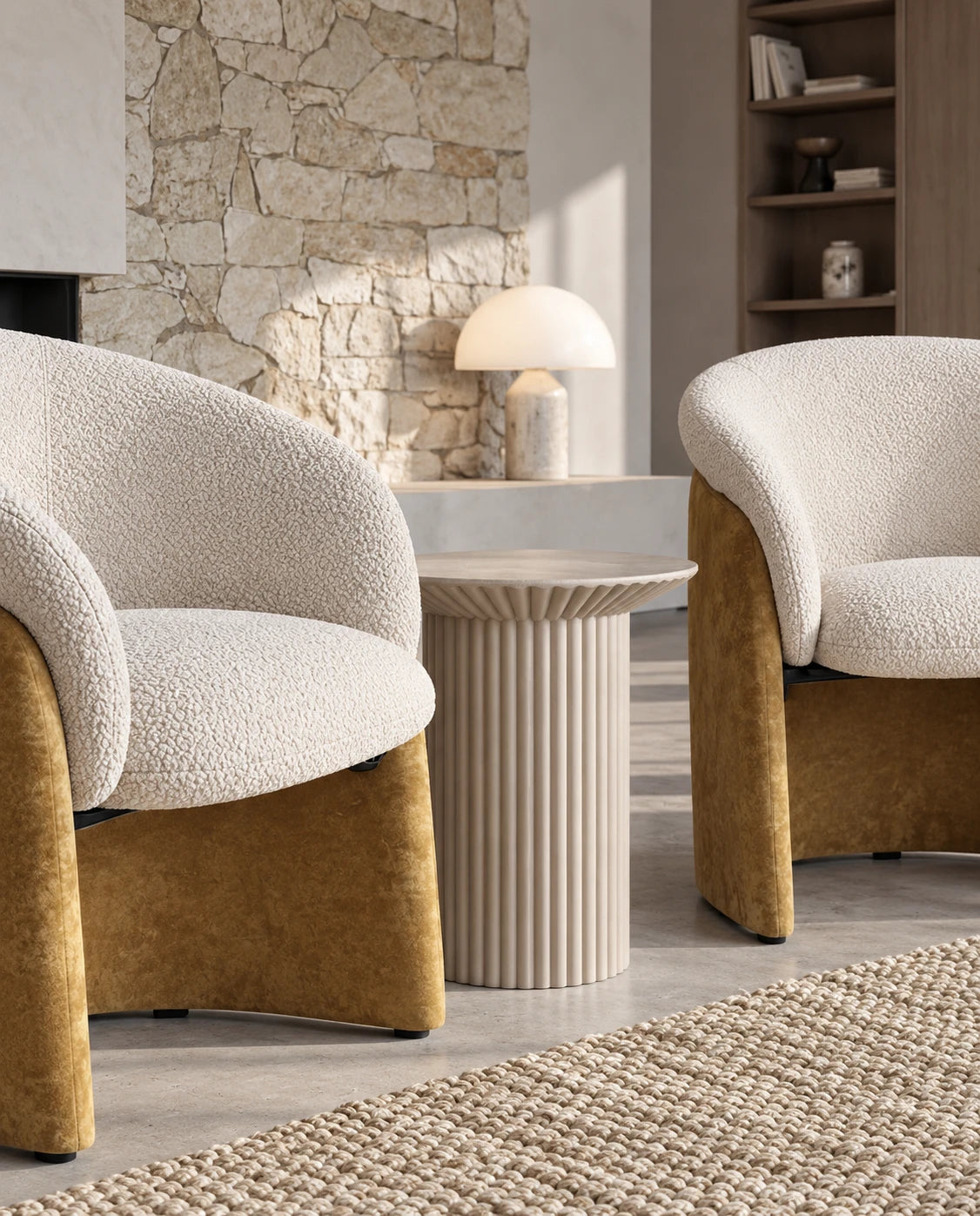 Fauteuil ocre - vue 6