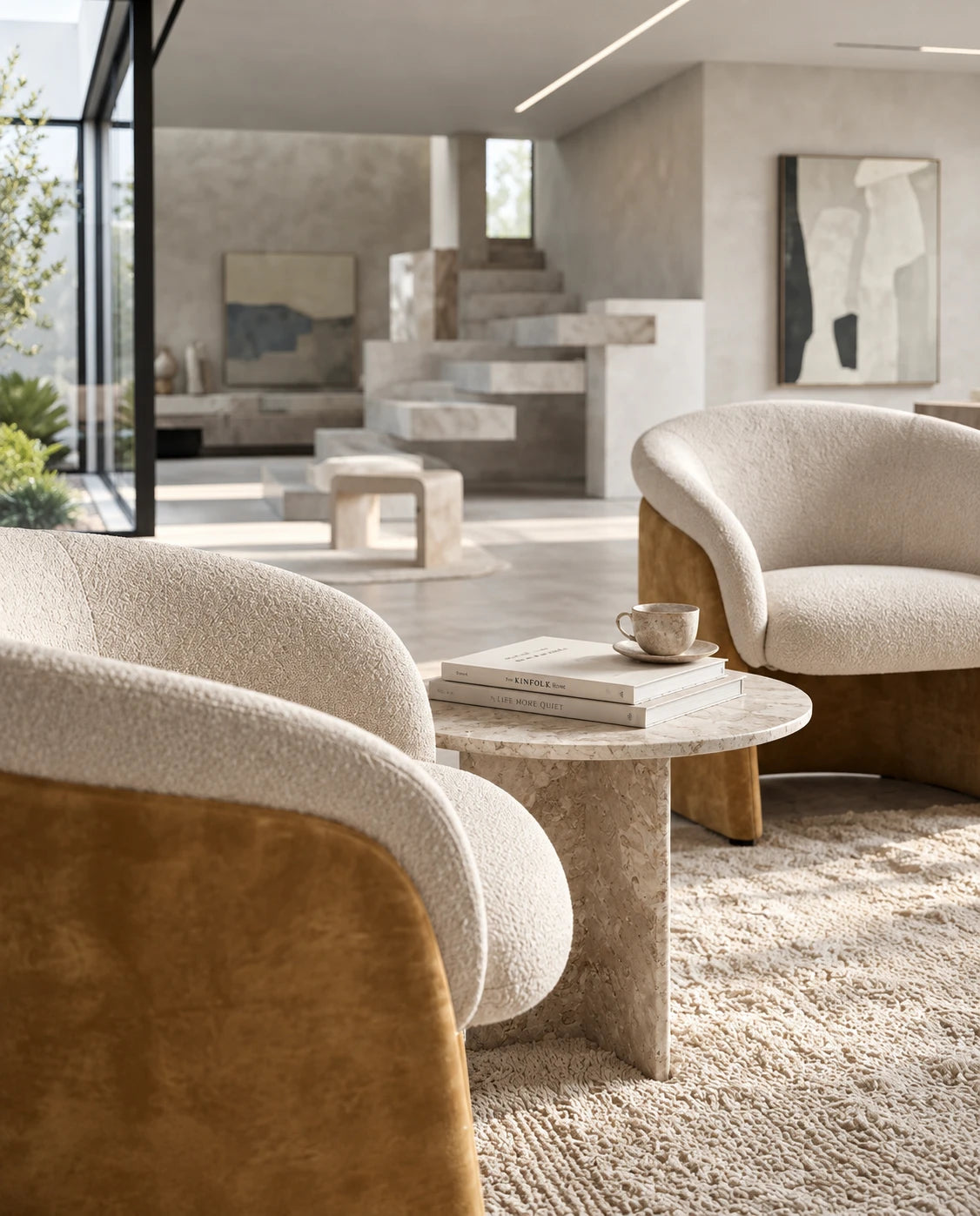 Fauteuil ocre - vue 7