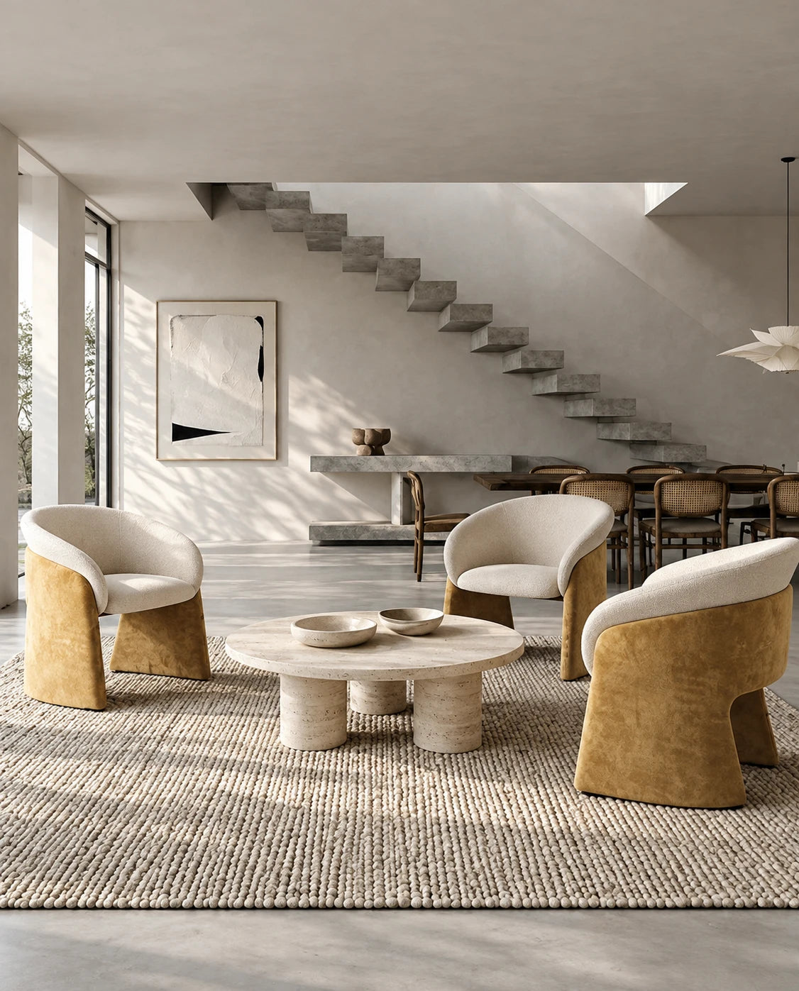 Fauteuil ocre - vue 8