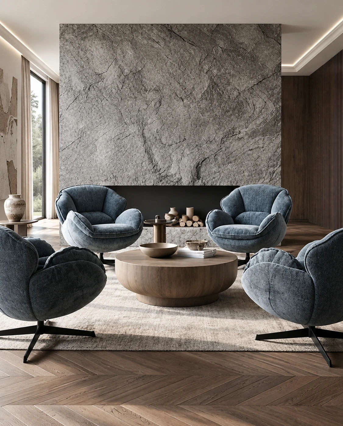 Fauteuil pivotant design - vue 4