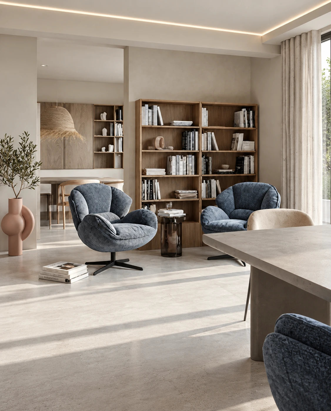 Fauteuil pivotant design - vue 6
