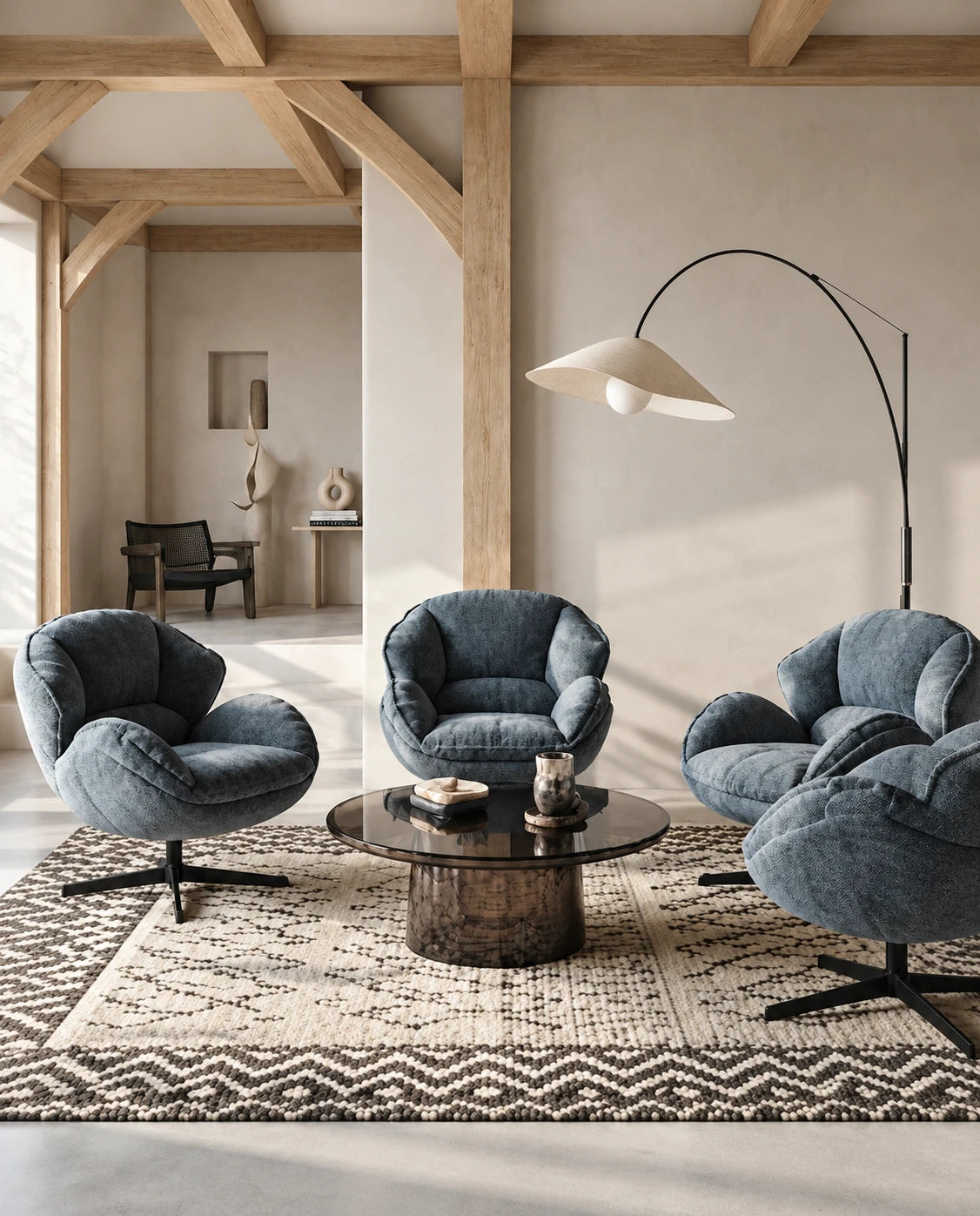 Fauteuil pivotant design - vue 8